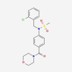 N-(2-chlorobenzyl)-N-[4-(4-morpholinylcarbonyl)phenyl]methanesulfonamide