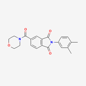 2-(3,4-dimethylphenyl)-5-(morpholin-4-ylcarbonyl)-1H-isoindole-1,3(2H)-dione