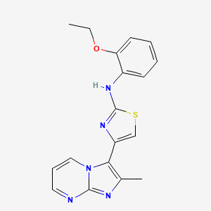 N-(2-ethoxyphenyl)-4-(2-methylimidazo[1,2-a]pyrimidin-3-yl)-1,3-thiazol-2-amine