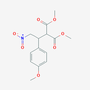 Methyl 2-methoxycarbonyl-3-(4-methoxyphenyl)-4-nitrobutanoate