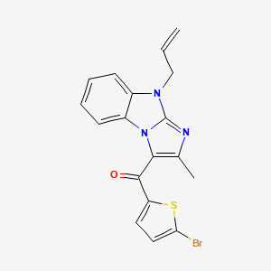 molecular formula C18H14BrN3OS B3556855 (9-allyl-2-methyl-9H-imidazo[1,2-a]benzimidazol-3-yl)(5-bromo-2-thienyl)methanone 