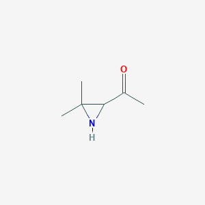 molecular formula C6H11NO B035569 1-(3,3-Dimethylaziridin-2-yl)ethanone CAS No. 104547-66-2