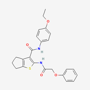 N-(4-ethoxyphenyl)-2-[(phenoxyacetyl)amino]-5,6-dihydro-4H-cyclopenta[b]thiophene-3-carboxamide