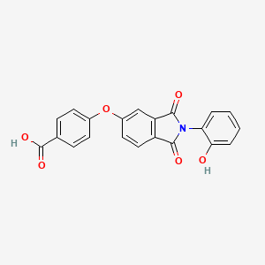 4-{[2-(2-hydroxyphenyl)-1,3-dioxo-2,3-dihydro-1H-isoindol-5-yl]oxy}benzoic acid