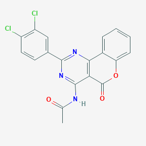 N-[2-(3,4-dichlorophenyl)-5-oxo-5H-chromeno[4,3-d]pyrimidin-4-yl]acetamide