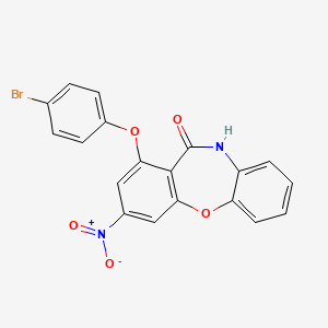 molecular formula C19H11BrN2O5 B3556963 1-(4-bromophenoxy)-3-nitrodibenzo[b,f][1,4]oxazepin-11(10H)-one 