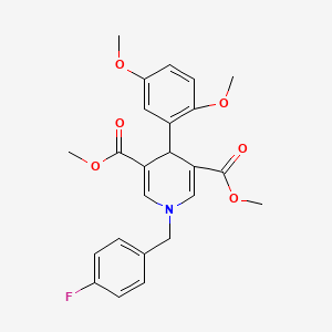 dimethyl 4-(2,5-dimethoxyphenyl)-1-(4-fluorobenzyl)-1,4-dihydro-3,5-pyridinedicarboxylate