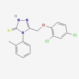 5-[(2,4-dichlorophenoxy)methyl]-4-(2-methylphenyl)-2,4-dihydro-3H-1,2,4-triazole-3-thione