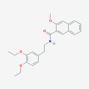 N-[2-(3,4-diethoxyphenyl)ethyl]-3-methoxy-2-naphthamide