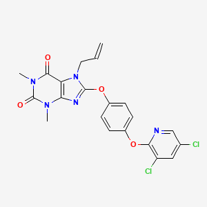 7-allyl-8-{4-[(3,5-dichloropyridin-2-yl)oxy]phenoxy}-1,3-dimethyl-3,7-dihydro-1H-purine-2,6-dione