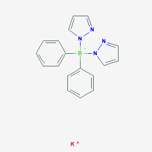 molecular formula C18H16BKN4 B035572 Potassium;diphenyl-di(pyrazol-1-yl)boranuide CAS No. 109088-11-1