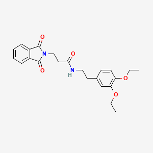 N-[2-(3,4-diethoxyphenyl)ethyl]-3-(1,3-dioxo-1,3-dihydro-2H-isoindol-2-yl)propanamide