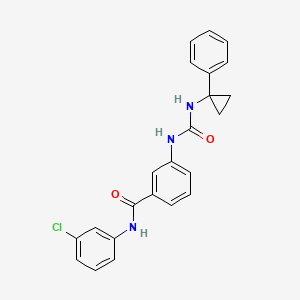 N-(3-chlorophenyl)-3-({[(1-phenylcyclopropyl)amino]carbonyl}amino)benzamide