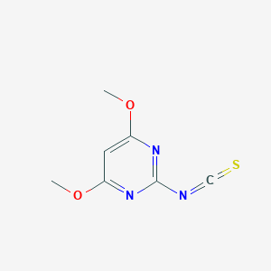 molecular formula C7H7N3O2S B035573 2-Isothiocyanato-4,6-dimethoxypyrimidine CAS No. 110860-38-3