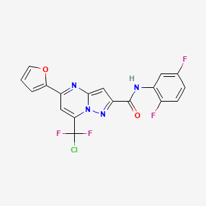 7-[chloro(difluoro)methyl]-N-(2,5-difluorophenyl)-5-(2-furyl)pyrazolo[1,5-a]pyrimidine-2-carboxamide