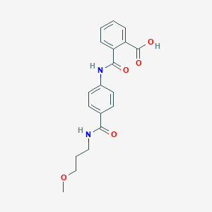 molecular formula C19H20N2O5 B355736 2-[(4-{[(3-Methoxypropyl)amino]carbonyl}anilino)-carbonyl]benzoic acid CAS No. 940527-24-2