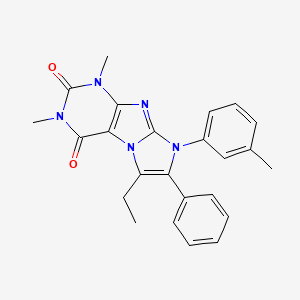 6-ethyl-1,3-dimethyl-8-(3-methylphenyl)-7-phenyl-1H-imidazo[2,1-f]purine-2,4(3H,8H)-dione