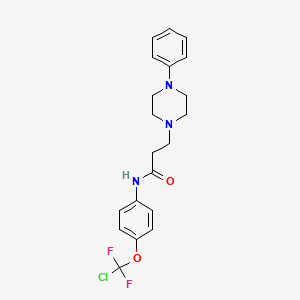 N-{4-[chloro(difluoro)methoxy]phenyl}-3-(4-phenylpiperazin-1-yl)propanamide