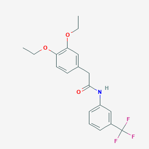 2-(3,4-diethoxyphenyl)-N-[3-(trifluoromethyl)phenyl]acetamide