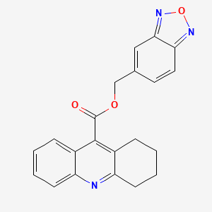 2,1,3-benzoxadiazol-5-ylmethyl 1,2,3,4-tetrahydroacridine-9-carboxylate