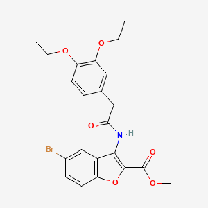 methyl 5-bromo-3-{[(3,4-diethoxyphenyl)acetyl]amino}-1-benzofuran-2-carboxylate