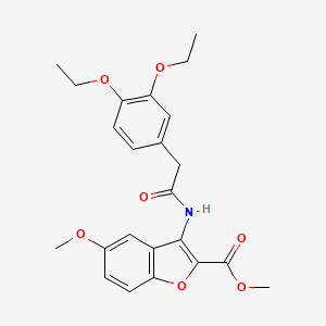 methyl 3-{[(3,4-diethoxyphenyl)acetyl]amino}-5-methoxy-1-benzofuran-2-carboxylate