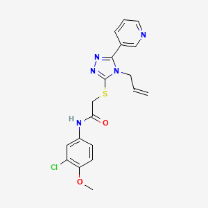 2-[(4-allyl-5-pyridin-3-yl-4H-1,2,4-triazol-3-yl)thio]-N-(3-chloro-4-methoxyphenyl)acetamide