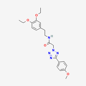 N-[2-(3,4-diethoxyphenyl)ethyl]-2-[5-(4-methoxyphenyl)-2H-tetrazol-2-yl]acetamide