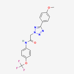 2-[5-(4-methoxyphenyl)-2H-tetrazol-2-yl]-N-[4-(trifluoromethoxy)phenyl]acetamide