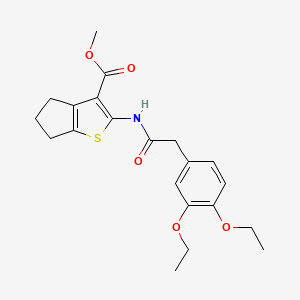 methyl 2-{[(3,4-diethoxyphenyl)acetyl]amino}-5,6-dihydro-4H-cyclopenta[b]thiophene-3-carboxylate