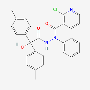 2-chloro-N'-{hydroxy[bis(4-methylphenyl)]acetyl}-N-phenylnicotinohydrazide