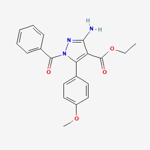 ethyl 3-amino-1-benzoyl-5-(4-methoxyphenyl)-1H-pyrazole-4-carboxylate