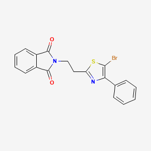 2-[2-(5-bromo-4-phenyl-1,3-thiazol-2-yl)ethyl]-1H-isoindole-1,3(2H)-dione