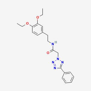 N-[2-(3,4-diethoxyphenyl)ethyl]-2-(5-phenyl-2H-tetrazol-2-yl)acetamide