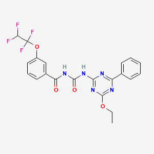 N-{[(4-ethoxy-6-phenyl-1,3,5-triazin-2-yl)amino]carbonyl}-3-(1,1,2,2-tetrafluoroethoxy)benzamide