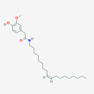 molecular formula C27H45NO3 B035578 N-oleylhomovanillamide CAS No. 107512-56-1