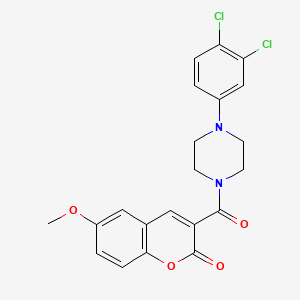 3-{[4-(3,4-dichlorophenyl)-1-piperazinyl]carbonyl}-6-methoxy-2H-chromen-2-one