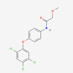 2-methoxy-N-[4-(2,4,5-trichlorophenoxy)phenyl]acetamide