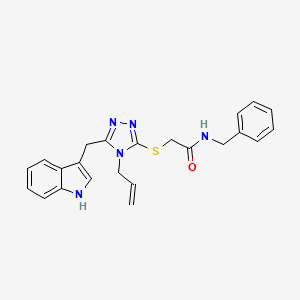 2-{[4-allyl-5-(1H-indol-3-ylmethyl)-4H-1,2,4-triazol-3-yl]thio}-N-benzylacetamide