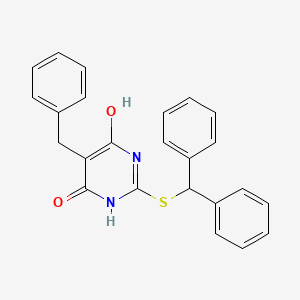 5-benzyl-2-[(diphenylmethyl)thio]-6-hydroxy-4(3H)-pyrimidinone