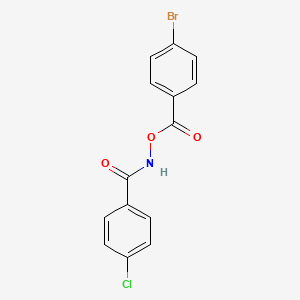 N-[(4-bromobenzoyl)oxy]-4-chlorobenzamide