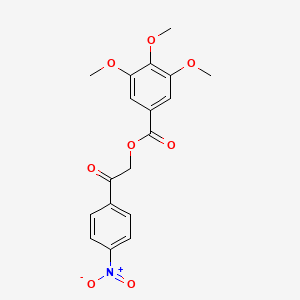 2-(4-nitrophenyl)-2-oxoethyl 3,4,5-trimethoxybenzoate