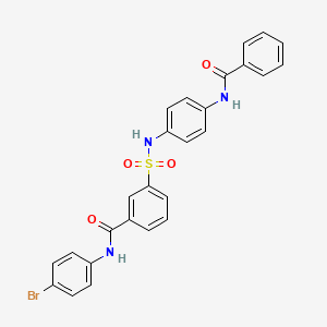 3-({[4-(benzoylamino)phenyl]amino}sulfonyl)-N-(4-bromophenyl)benzamide