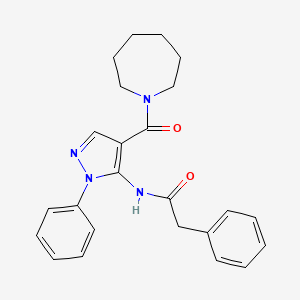 N-[4-(1-azepanylcarbonyl)-1-phenyl-1H-pyrazol-5-yl]-2-phenylacetamide