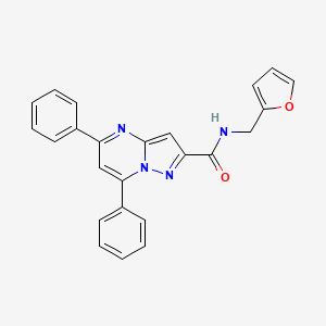 N-(2-furylmethyl)-5,7-diphenylpyrazolo[1,5-a]pyrimidine-2-carboxamide