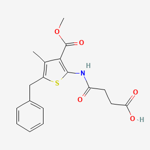 4-{[5-benzyl-3-(methoxycarbonyl)-4-methyl-2-thienyl]amino}-4-oxobutanoic acid