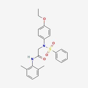 N~1~-(2,6-dimethylphenyl)-N~2~-(4-ethoxyphenyl)-N~2~-(phenylsulfonyl)glycinamide