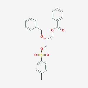 molecular formula C24H24O6S B035581 (R)-(+)-1-Benzoyloxy-2-benzyloxy-3-tosyloxypropane CAS No. 109371-31-5