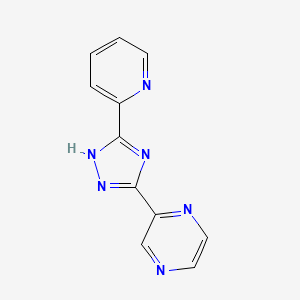 molecular formula C11H8N6 B3558141 2-[5-(2-pyridinyl)-1H-1,2,4-triazol-3-yl]pyrazine CAS No. 36762-84-2