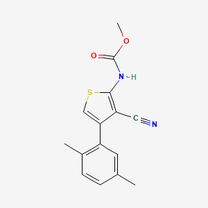 methyl [3-cyano-4-(2,5-dimethylphenyl)-2-thienyl]carbamate